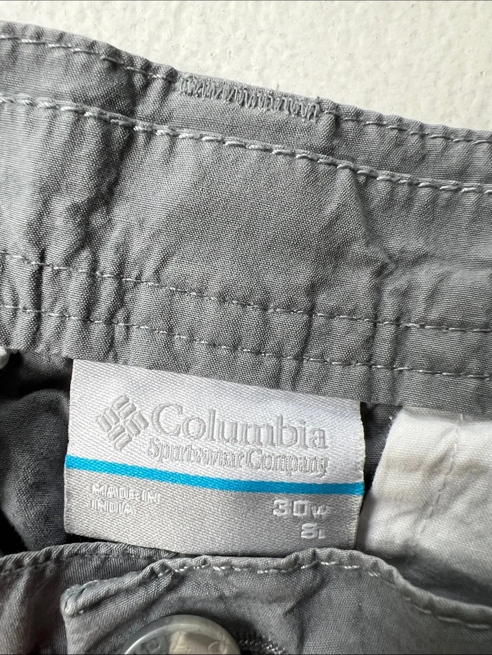 Columbia Men's Light Gray Flat Front Shorts
